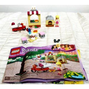 Lego Pack Friends Stephanie's Pizzeria 41092 Restaurant Minifigure Scooter Table